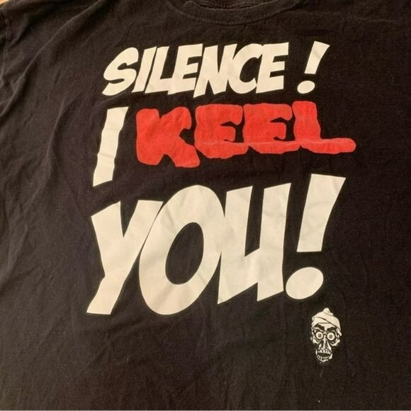 The Jeff Dunham show silence I keel you mens short sleeve graphic tee black -XXL - Picture 5 of 6